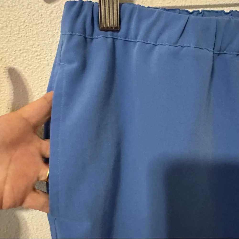Figs Pisco Basic Scrub Pants Blue Clinic Medical Straight Leg FM4500-Small